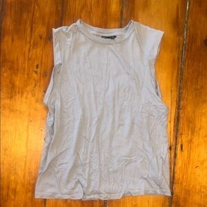 Sleeveless Light Gray/Purple Women's Top